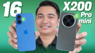 So sánh iPhone 16 và vivo X200 Pro mini !!!