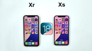 iOS 18 SPEED TEST - iPhone XR vs iPhone XS Comparison