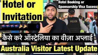 Australia Visitor Visa on Sponsorship or Hotel Booking| High Success or Low|How to Apply Visa??