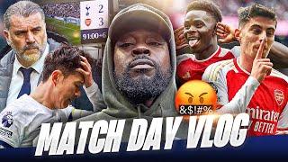 THIS NORTH LONDON DERBY HURT!  Tottenham 2-3 Arsenal EXPRESSIONS MATCH DAY VLOG