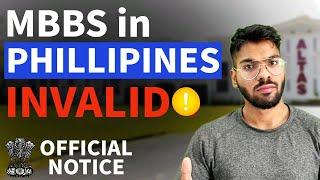 Mbbs in Philippines latest update by Indian embassy | mbbs abroad invalid | what to do now? NMC