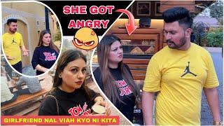 Aaj Dasta Wife Nu Ex Girlfriend Nal Breakup Kyo Hoeya ( She Got Angry ) Prank On Wife Punjabi