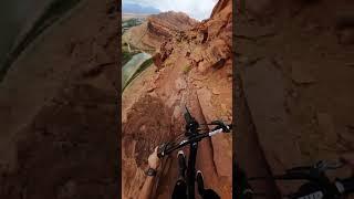GoPro | Biking on a Cliff Edge in Moab  Remy Metailler #Shorts #MTB