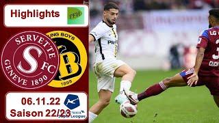 Highlights: Servette - Genf FC vs BSC Young Boys (06.11.2022)