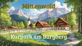 Mittenwald, Kurpark am Burgberg | Walking Tour | Alps & Karwendel Range Views