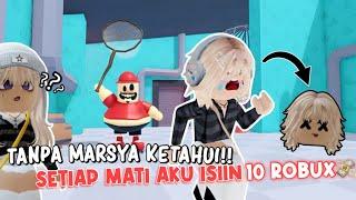 SETIAP MARSYA MATI AKU ISIIN 10 ROBUX?!??  Challenge Ini Marsya Gatau! ️ | Roblox Indonesia |