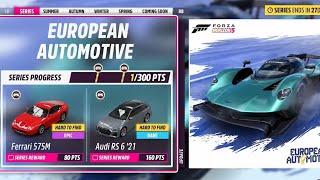 Forza Horizon 5 Festival Playlist Series 31 European Automotive - VW ID4, AMG SL63, M-B 500E