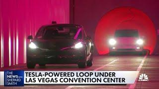 Inside Elon Musk's underground loop tunnels in Las Vegas