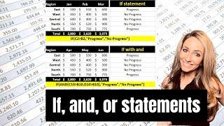 Excel if, and, or statement tutorial