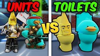 YouTuber UNITS vs YouTuber TOILETS.. (Skibidi Tower Defense)