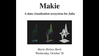 Data visualization in Julia with the Makie ecosystem