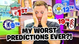 REACTING TO MY PREMIER LEAGUE PREDICTIONS 2022/23