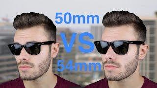 Ray-Ban Wayfarer 50mm vs 54mm Size Comparison