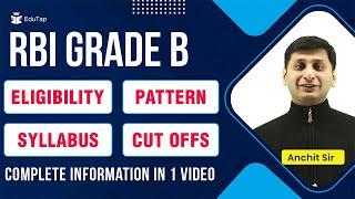 RBI Grade B Examination Complete Details | Pattern | Syllabus | Eligibility | Cut Offs | Strategy