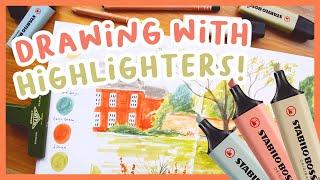 Can you create art with highlighters?! Stabilo Nature highlighter set review 
