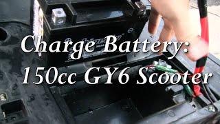 RIGHT WAY To Charge Battery--150cc GY6 Chinese Scooter Tao Tao Lancer