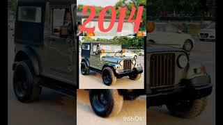  evolution of Mahindra Thar [2010~2025] #ytshorts #trending #views #subscribe #viral #cars