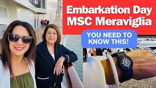 MSC Meraviglia Embarkation Day | What it is REALLY Like