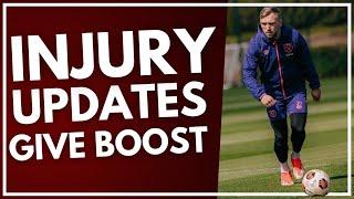 INJURY UPDATES GIVE BOOST | BOWEN, AREOLA AND PHILLIPS BACK TRAINING | HAMMERS HEADLINES