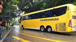 Rodoviária Tietê S.P, Fluxo de Ônibus dia de Chuva, Movimentação Saída.