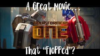 Transformers One was Amazing! Why Did You Ignore It?