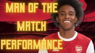 Willian Man Of The Match Performance | Leicester City 1-3 Arsenal