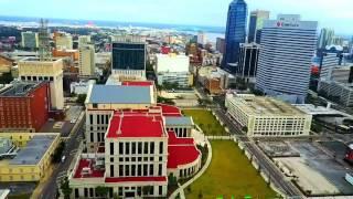 Drone Jacksonville, FL Downtown and Courthouse