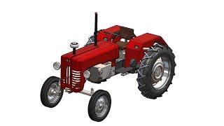 SolidWorks RE Tutorial # 335: Beginner Tractor complete video