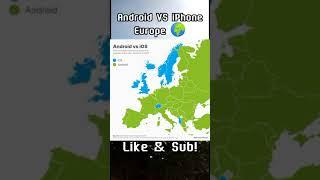 Android VS iPhone in Europe #shorts #like #subscribe