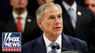 Gov. Greg Abbott holds a border security press event in Eagle Pass, Texas