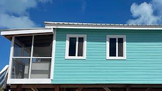 Prefab houses in secret beach Belize