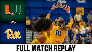 Miami vs. Pitt Full Match Replay | 2024 ACC Volleyball