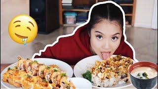 BAKED & DEEP FRIED SUSHI MUKBANG