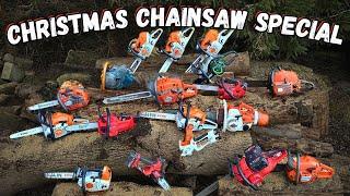 We TEST 18 Chainsaws In ONE Video! Chainsaw Christmas Special