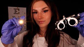 ASMR Dark Eye Exam | Medical Personal Attention, Focus On This, Measuring Your Eyes, & More