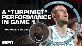 Perk shows off his Latvian vocabulary to describe Kristaps Porzingis in Game 1 | NBA Today