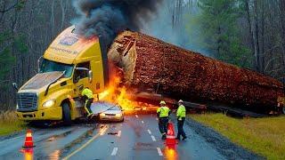 Dangerous Idiots Truck & Heavy Equipment Fails Compilation  Extreme Truck Idiots at Work#33 4K