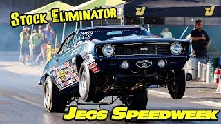 NHRA Stock Eliminator Drag Racing | JEGS Speedweek | National Trail Raceway 2024