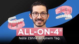 ALL-ON-4 Zahnimplantate: Schöne Zähne an einem Tag!