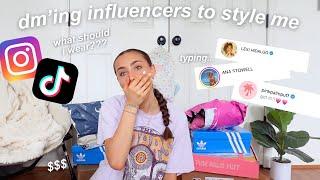 i dm'd influencers + asked them to style me! *so fun*