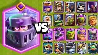 EVOLUTION MEGAKNIGHT vs ALL CARDS | CLASH ROYALE