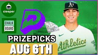 MLB PRIZEPICKS | PROP PICKS | TUESDAY | 8/6/2024 | MLB BETTING | BET PROPS