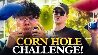 Erick Khan & Tim Get Extremely Faded Taking on the Cornhole Challenge!