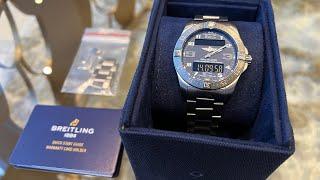 4K Unboxing & Review of my new Breitling Aerospace Evo blue dial titanium E79363101C1E1