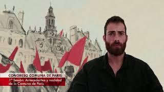 Saludo de Pau Celeiro. Congreso 150 Aniversario de la Comuna de París