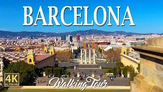 Barcelona, Spain   - Montjuïc Castle 4K Walking Tour