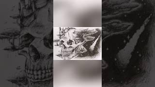 Skull art :) #skull #skullart #myart #art #artist #pendrawing #pen #penart #sketch #shading #drawing