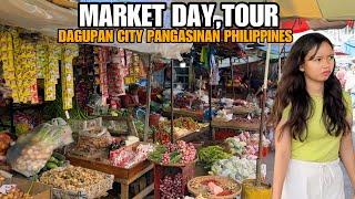 MARKET DAY in DOWNTOWN DAGUPAN CITY PANGASINAN PHILIPPINES [4k] walking tour