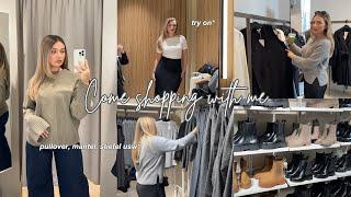 COME SHOPPING WITH ME  Pullover, Mäntel, Stiefel & more + Try on