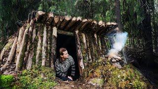 5 Days Building a Warm DUGOUT SHELTER